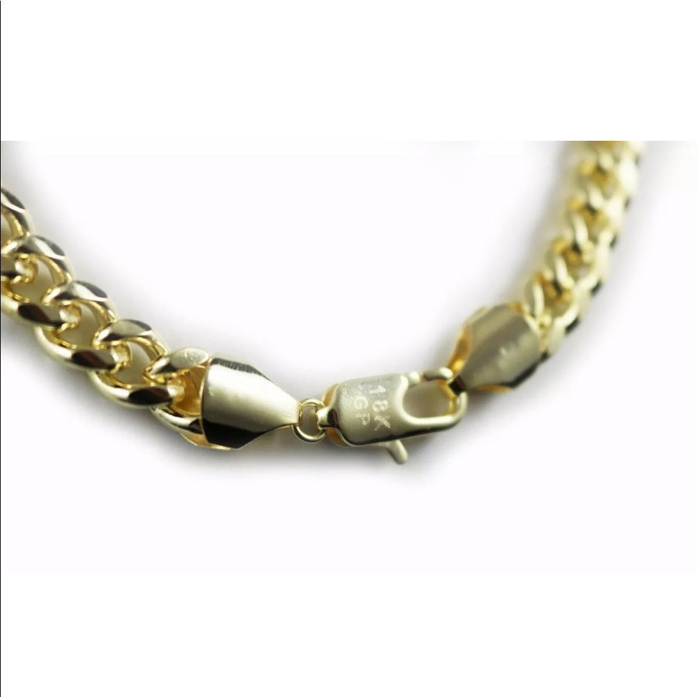 MENS  yellow gold Cuban chain - Picture 2 of 2